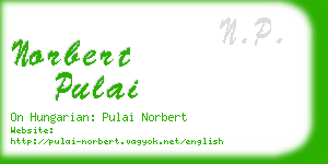 norbert pulai business card